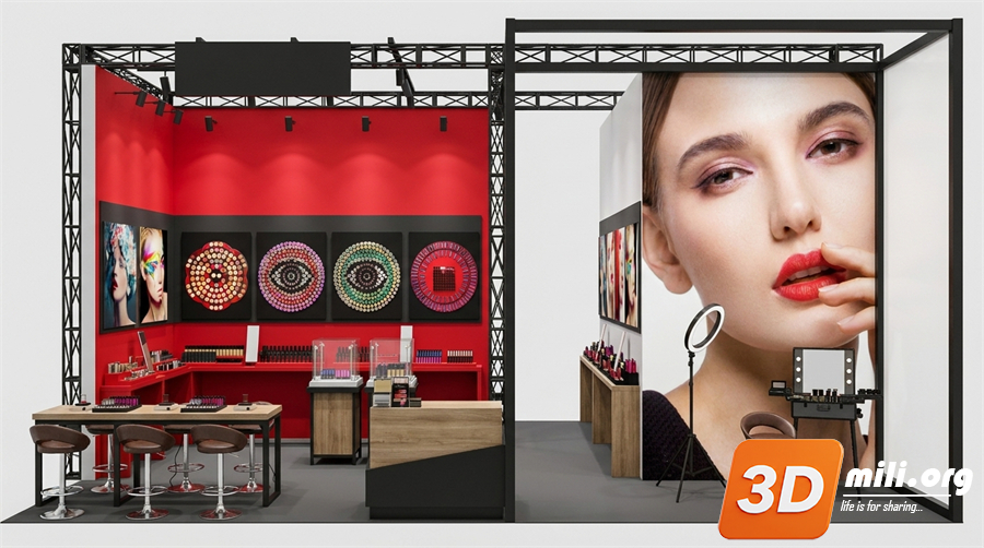 Cosmetic Store Skp Files 